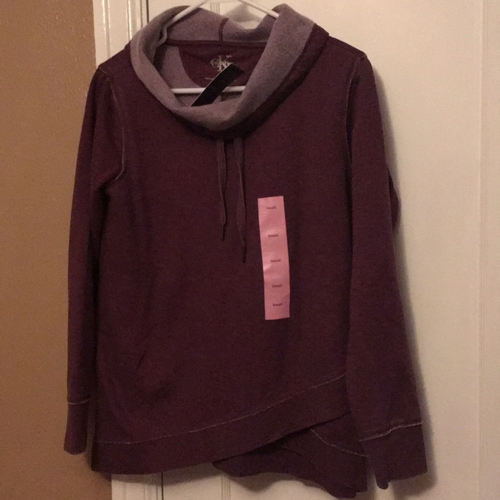CK purple sweatshirt